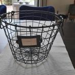 Decoratief metalen mandje, Ophalen, Overige materialen, Mand, Rond