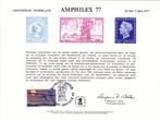 USA. Souvenir Card. AMPHILEX 77. Sc.21 extra sc. 1710, Postzegels en Munten, Brieven en Enveloppen | Nederland, Overige typen