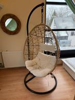 Gebruikte hangstoel, Ophalen, Gebruikt, Wit, Riet of Rotan