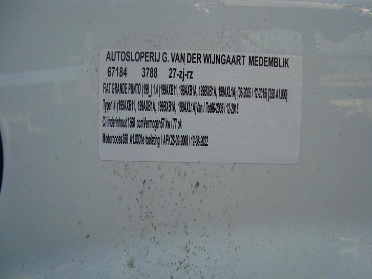 fiat grande 1.4 gehele auto in onderdelen, Auto-onderdelen, Overige Auto-onderdelen, Fiat, Gebruikt, Ophalen