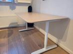 Bureau beukenfineer/wit 120x80 cm zithoogte verstelbaar Ikea, Ophalen, Zo goed als nieuw