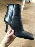 GRATIS VERZENDEN LUXE ZWARTE LEREN VINTAGE DRESSING LAARS 39, Hoge laarzen, Verzenden, Zwart, Nieuw