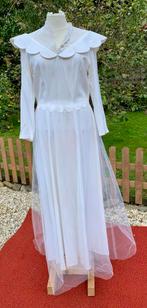 Vintage Bruidsjurk jaren 50 + sluiertje, Kleding | Dames, Trouwkleding en Trouwaccessoires, Ophalen of Verzenden, Gedragen, Wit