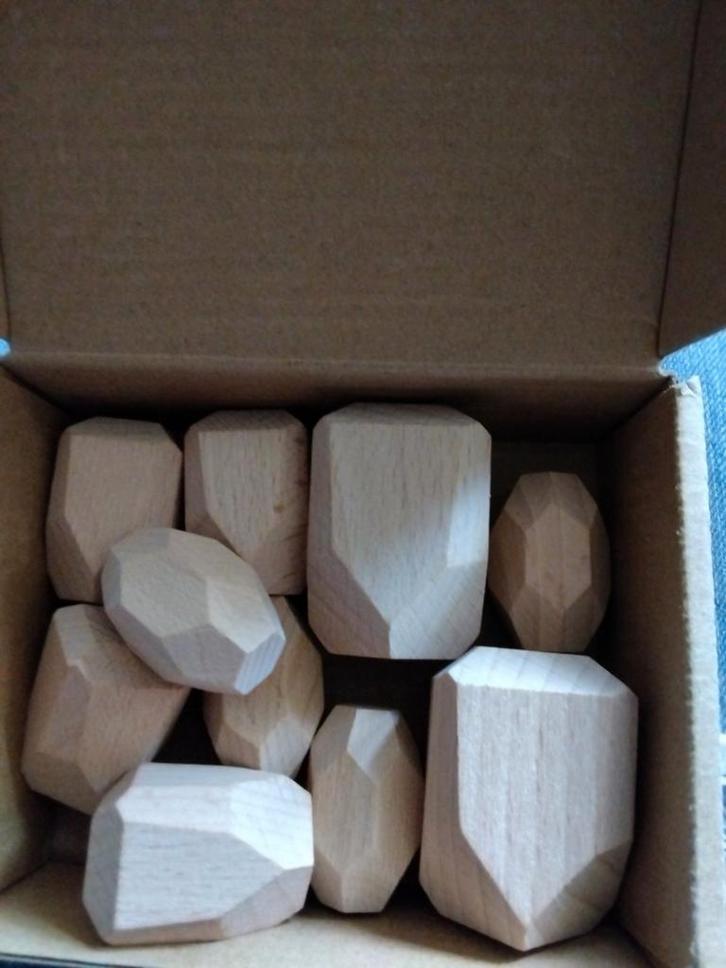 Houten Stapelstenen - Natuurlijk Speelgoed, Kinderen en Baby's, Speelgoed | Houten speelgoed, Nieuw, Overige typen, Ophalen of Verzenden