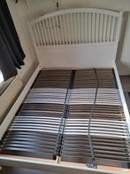 2 persoons Ikea bed 160x200, Ophalen, Gebruikt, Wit, Tweepersoons