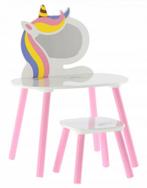 80€ Kinderkaptafel Eenhoorn met Stoel, Kinderen en Baby's, Kinderkamer | Tafels en Stoelen, Ophalen, Nieuw, Tafel(s) en Stoel(en)