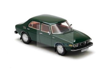 Neo . SAAB 99 4 deurs donkerkgroen 1971? Resin schaal 1:43. beschikbaar voor biedingen
