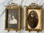 2x identieke antieke fotolijsten, Ophalen of Verzenden, Gebruikt