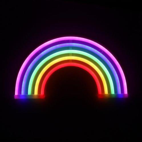 Regenboog neonlamp, Huis en Inrichting, Lampen | Overige, Zo goed als nieuw, Ophalen of Verzenden