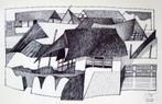 Pen tekening Hameau Oriental, Ophalen