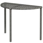Balkontafel halfrond, Polyrattan+Metaal (NIEUW), Ophalen of Verzenden, Nieuw
