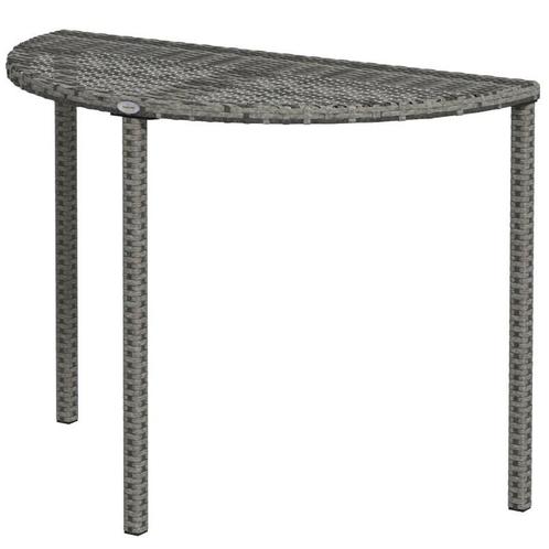 Balkontafel halfrond, Polyrattan+Metaal (NIEUW), Huis en Inrichting, Tafels | Statafels, Nieuw, Ophalen of Verzenden