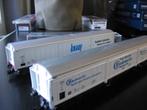 Fleischmann H0. DB grootvolume huifwagons. Knauf/Bauknecht., Gelijkstroom, Verzenden, Fleischmann, Wagon
