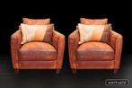 Set Linteloo/Machalke design fauteuils, Ophalen, Gebruikt, 75 tot 100 cm, Leer