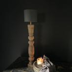 Sobere Balusterlamp Aura Peeperkorn Unique Finish, Hout, 50 tot 75 cm, Nieuw, Ophalen of Verzenden