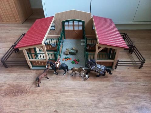 Schleich paardenstal 42103, Verzamelen, Speelgoed, Zo goed als nieuw, Ophalen