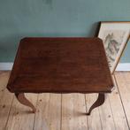 Lucky Vintage Frans houten bijzettafel Normandie brocante, Ophalen, Minder dan 55 cm, Gebruikt, .