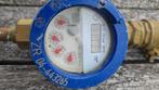 Watermeter messing 16bar 1.5m³/h + keerklep + drukregelaar, Doe-het-zelf en Verbouw, Overige materialen, Gebruikt, Overige typen
