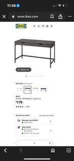 Ikea ALEX Bureau, donkergrijs, 132x58 cm, Ophalen of Verzenden, Zo goed als nieuw