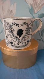 Grote mok zilveren jubileum Queen Elizabeth Wedgwood, Ophalen of Verzenden, Servies