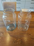Set van 2 glazen vazen, Ophalen, Overige kleuren, Minder dan 50 cm, Glas