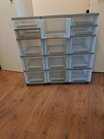 Kunststof ladekastjes  op wieltjes, Ophalen, 3 of 4 laden, Minder dan 100 cm, 25 tot 50 cm