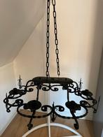 Art Deco smeedijzeren kroonluchter | zes-kaars | 1900-1950, Antiek en Kunst, Ophalen