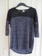 Grijze tuniek top met kant maat 36 S Vero Moda zara H&m, Nieuw, Grijs, Ophalen of Verzenden, Lange mouw