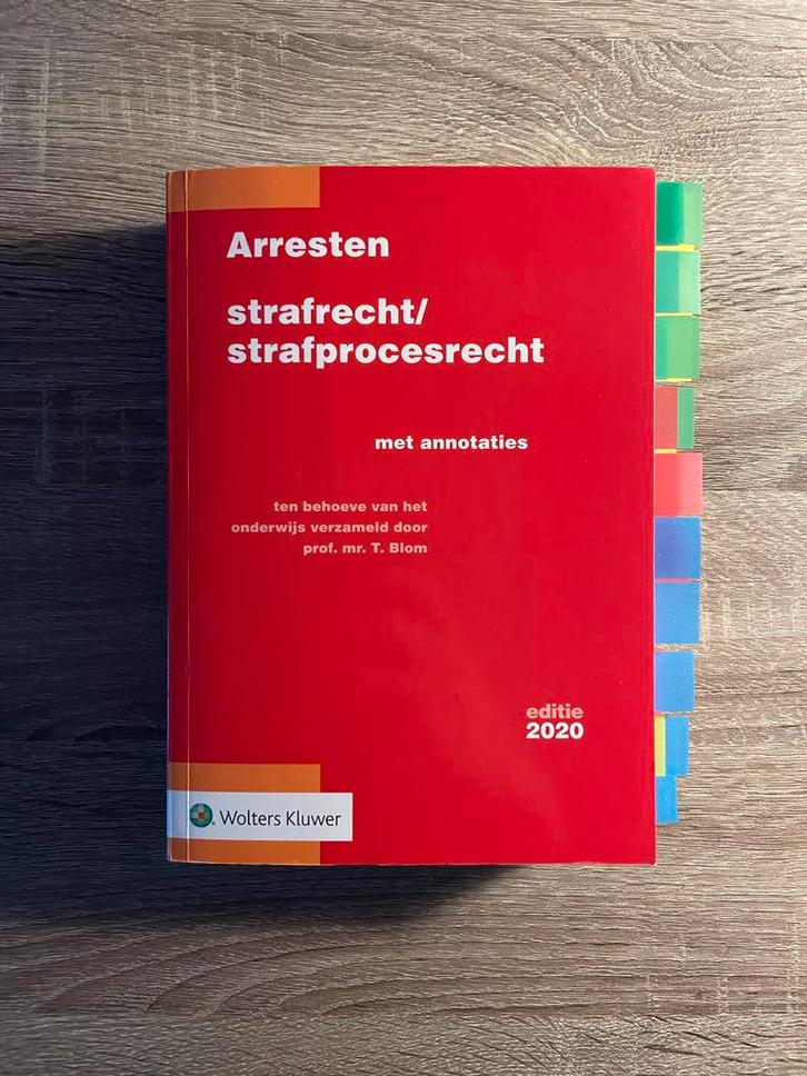 Arresten Strafrecht/Strafprocesrecht (editie 2020), Boeken, Studieboeken en Cursussen, Zo goed als nieuw, WO, Alpha, Ophalen of Verzenden