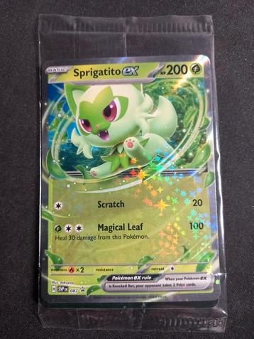 Pokemon Sprigatito ex SVP087 Black Star Promo NM Sealed beschikbaar voor biedingen