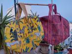 Kleurrijke tassen met prints uit India., 40 tot 60 cm, 20 tot 30 cm, Verzenden, Nieuw