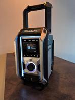 Makita DMR115 DAB radio + 3 x 18V6.0Ah accu + DC18RD oplader, Audio, Tv en Foto, Radio's, Ophalen, Gebruikt, Bouwradio