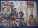 kaart Anton Pieck koetsen kaart 3 uit 2013 in prima staat, Ophalen of Verzenden, 1980 tot heden, Ongelopen, Sterren en Beroemdheden