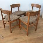 4 Borge Mogensen Fredericia Deens stoel vintage eiken, Huis en Inrichting, Stoelen, Ophalen, Gebruikt, Bruin, Nvt
