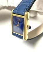 Must de Cartier Tank Lapis Lazuli Dial Dames Polshorloge, Overige merken, Leer, Polshorloge, Onbekend