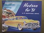 1951 HUDSON brochure, Engels, Ophalen of Verzenden, Zo goed als nieuw, Overige merken