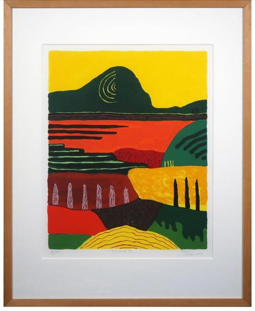 zeefdruk van Ronald Boonacker titel "Toscane II ", Antiek en Kunst, Kunst | Litho's en Zeefdrukken, Ophalen