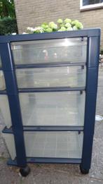 ladenkasje  hard plastic kunststof, Ophalen, Zo goed als nieuw, 3 of 4 laden, Minder dan 100 cm