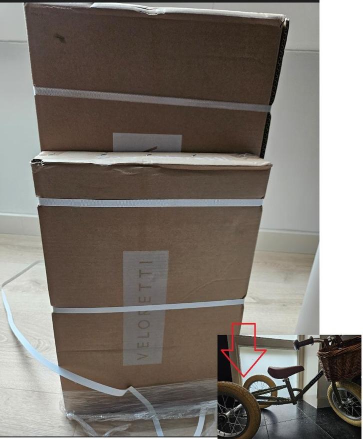 NIEUW: Veloretti Tricycle (Desert Moss) - (lijkt op Banwood), Fietsen en Brommers, Fietsen | Kinderfietsjes, Nieuw, Minder dan 16 inch