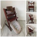 Stokke Tripp Trapp bruin+babyset,kussen,2standen newbornset, Ophalen of Verzenden, Zo goed als nieuw, Stokke Tripp Trapp, Stoelverkleiner