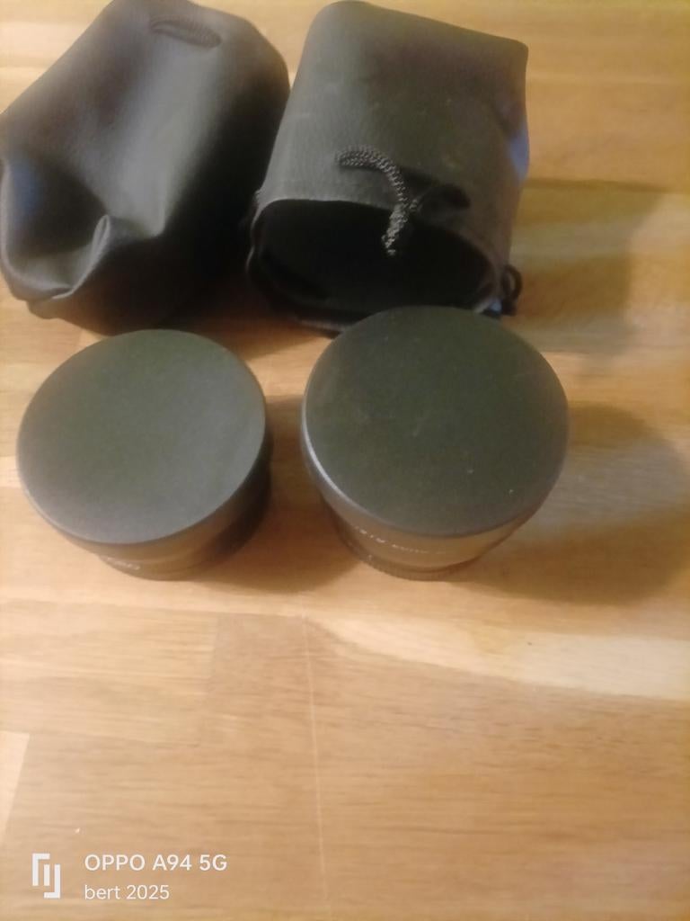 Twee foto lensen, Audio, Tv en Foto, Optische apparatuur | Verrekijkers, Ophalen of Verzenden, Zo goed als nieuw, 20x of meer