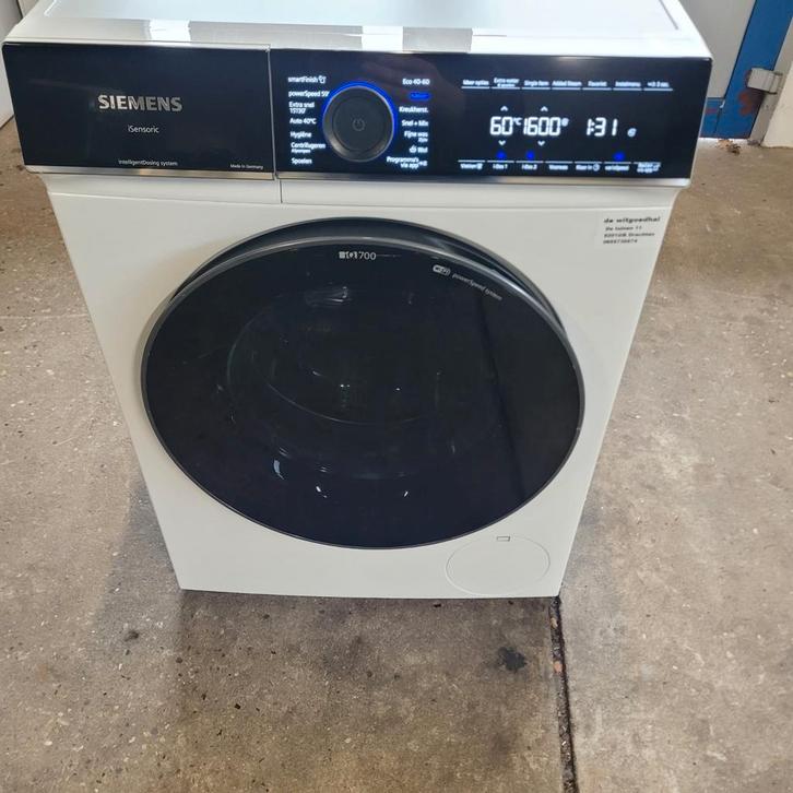 Siemens iSensoric Wasmachine 10 kilo en 1600 toeren ZGAN, Witgoed en Apparatuur, Wasmachines, Zo goed als nieuw, Voorlader, 10 kg of meer