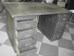 2x vintage houten Philips bureau retro ca 137x75, Ophalen, Gebruikt, Bureau