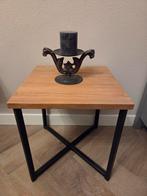 Mooi teak tafeltje van Pronto, Huis en Inrichting, Tafels | Bijzettafels, Ophalen, Zo goed als nieuw, Vierkant