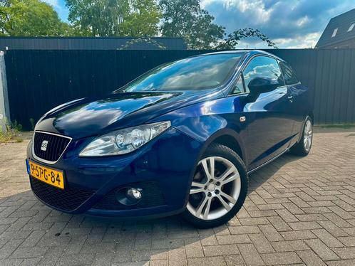 Seat Ibiza 1.6 77KW 3DRS AUTOMAAT DSG 2009 Blauw✅, Auto's, Seat, Bedrijf, Ibiza, Airbags, Airconditioning, Boordcomputer, Centrale vergrendeling