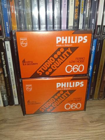 2x Philips C60 Cassettebandjes Zo Goed Als Nieuw beschikbaar voor biedingen