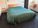 Groene bedsprei 285x285, Huis en Inrichting, Ophalen, Gebruikt, Tweepersoons, 180 cm