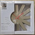 RVS Umbra Wandklok, Huis en Inrichting, Woonaccessoires | Klokken, Ophalen of Verzenden, Nieuw, Analoog, Wandklok