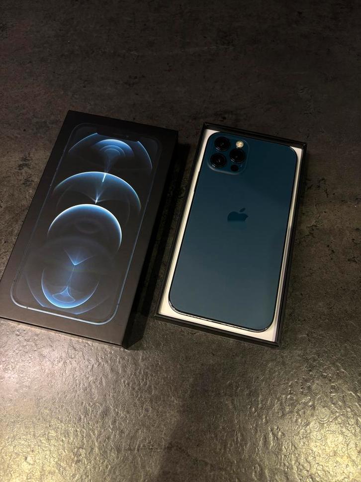 Iphone 12 Pro, Telecommunicatie, Mobiele telefoons | Apple iPhone, Zo goed als nieuw, 128 GB, iPhone 12 Pro, Blauw, Ophalen of Verzenden