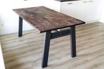 Houten eettafel Dutchbone, Huis en Inrichting, Tafels | Eettafels, Ophalen, 50 tot 100 cm, Zo goed als nieuw, Vijf personen of meer